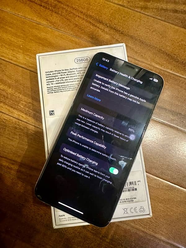 Iphone Xsmax 256 GB PTA Approved 1