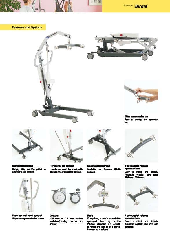 UK IMPORTED FOLDING ELECTRIC PATIENT IIFTER HOIST 1