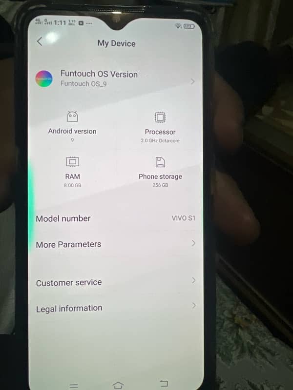 vivo s1 8gb ram 256gb rom 4