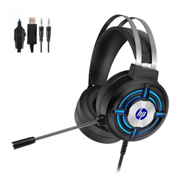 hp h120 gaming RGB wired headset. 1