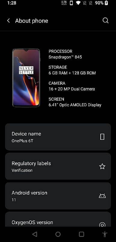 ONE PLUS 6T FOR SALE UTGENT 7