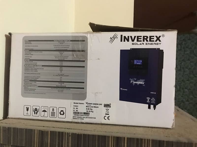 Inverex solar inverter VeyronII 2.5Kw (2500-24) 5 Years Warranty card 2