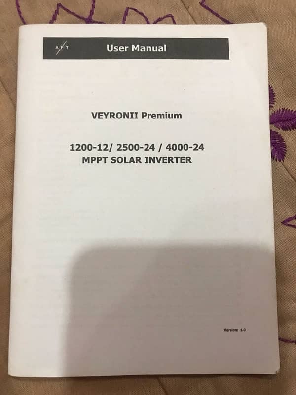 Inverex solar inverter VeyronII 2.5Kw (2500-24) 5 Years Warranty card 6