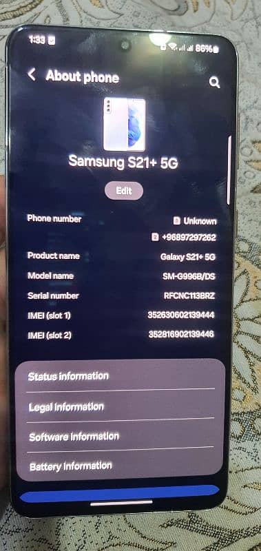 samsung s21 plus 5g like new mobile 3