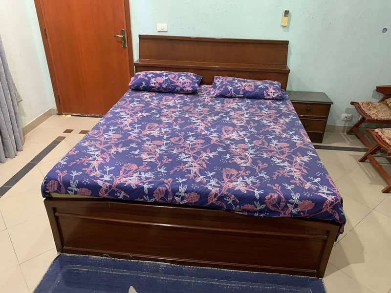 Solid Wood Double Bed 1