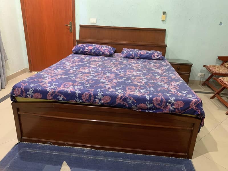 Solid Wood Double Bed 2