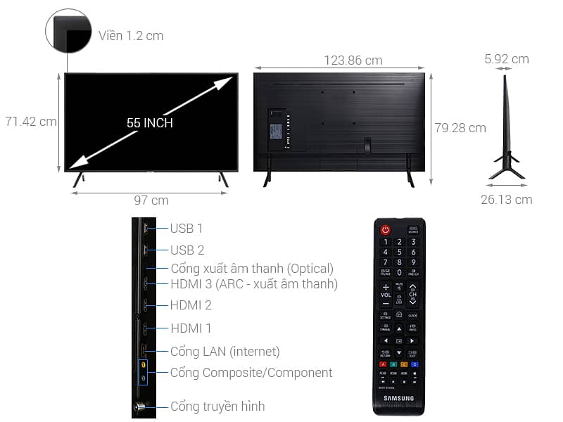 Samsung 50"7100 SMART LED Original 4