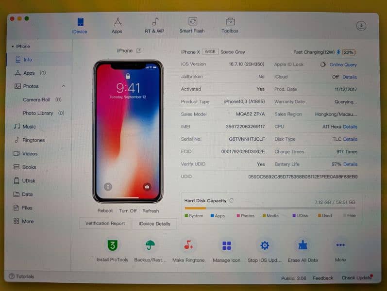 iPhone X 64GB PTA Approved 7