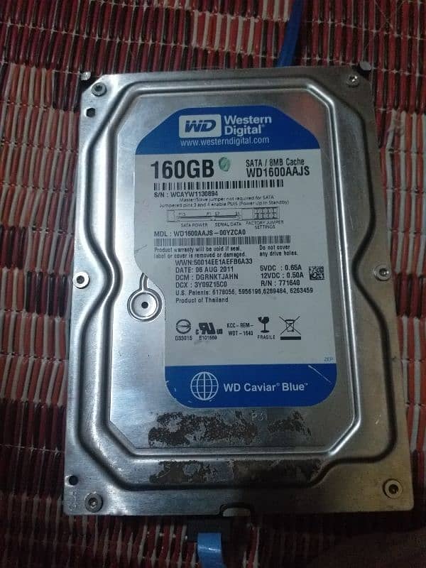 Hard disk 160 gb memory 2nd hand 2