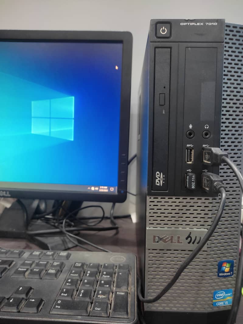 Dell Optiplex 7010 + Dell 17" LCD (Full PC Setup) 0