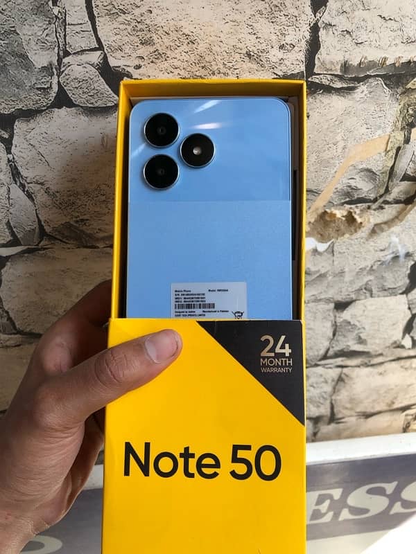 Realme note 50 in warranty  128gb 0