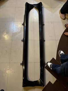 Honda Civic X Abs Plastic Side Skirts black painted