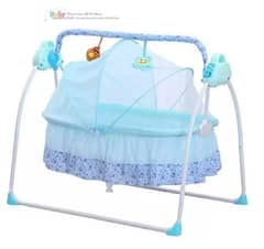 Bluetooth Electric Baby Crib Cradle Auto-Swing Newborns Bed