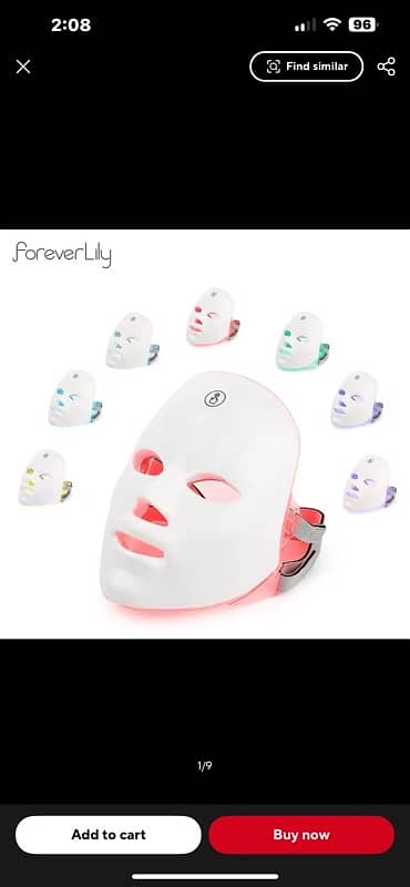 7 colour facial mask 1