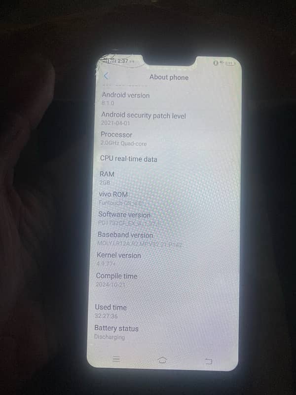 Vivo y81i 2gb 16gb pta approve 5