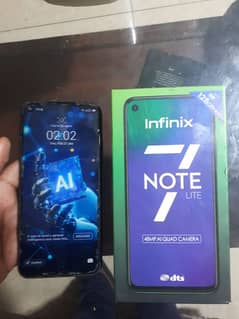 Infinix Note 7 lite with box