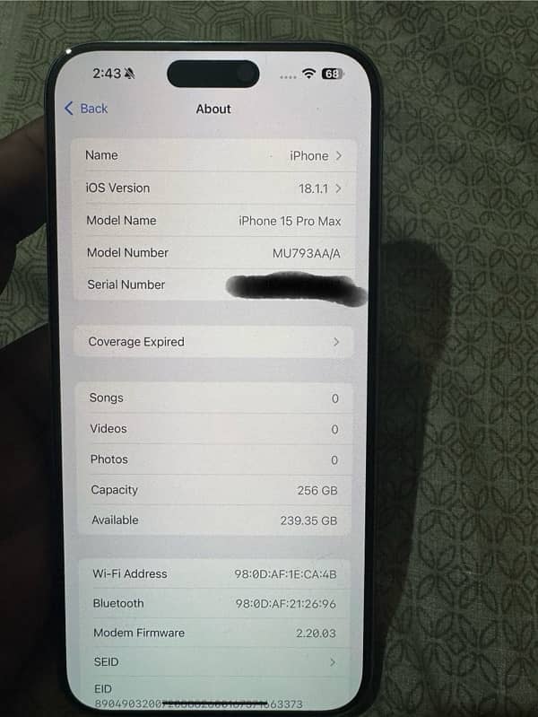 Iphone 15 Pro Max PTA Approved 2