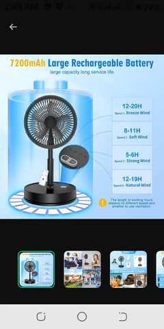 compact rechargeable fan- Ideal for home & office