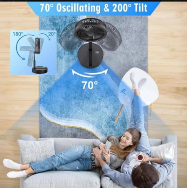 compact rechargeable fan- Ideal for home & office 5