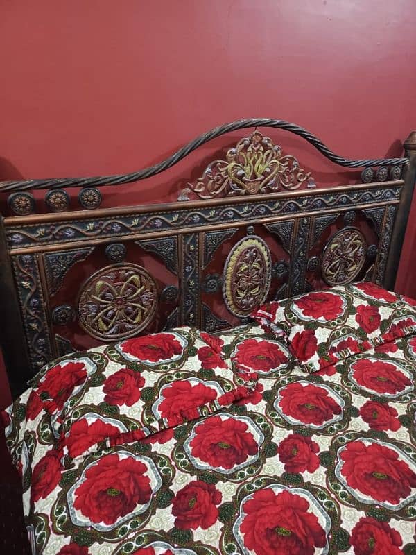 Iron King Bed set with Divider without Mattress 4