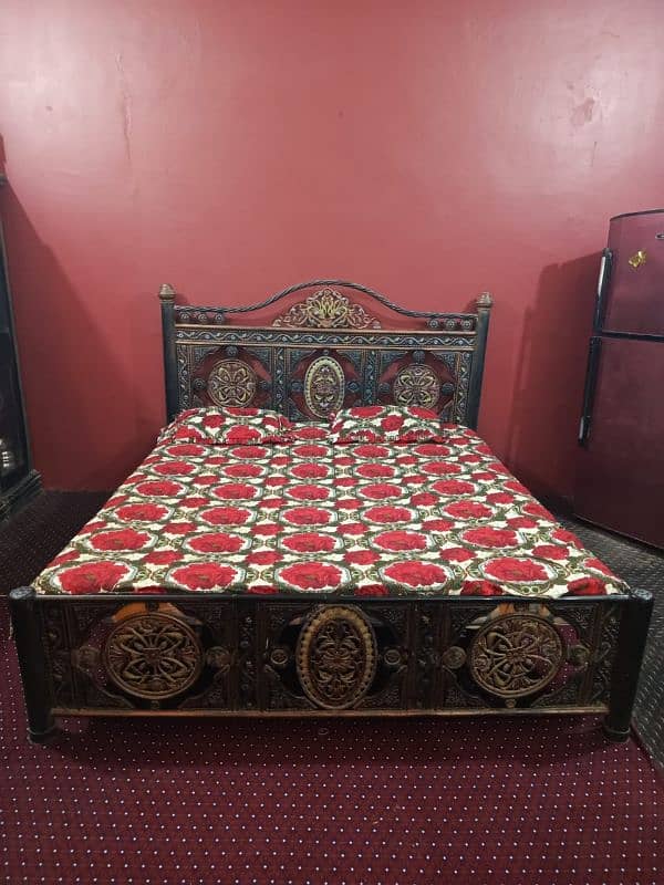 Iron King Bed set with Divider without Mattress 5