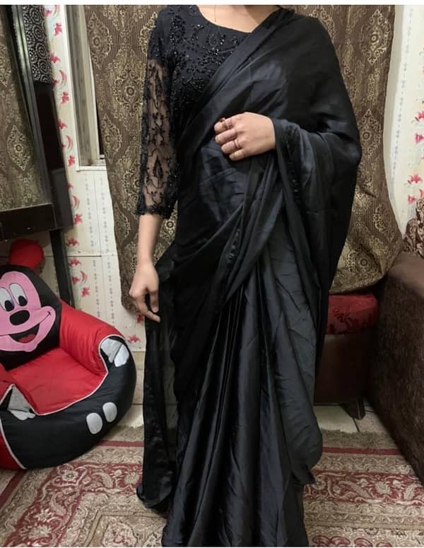 black saree 0