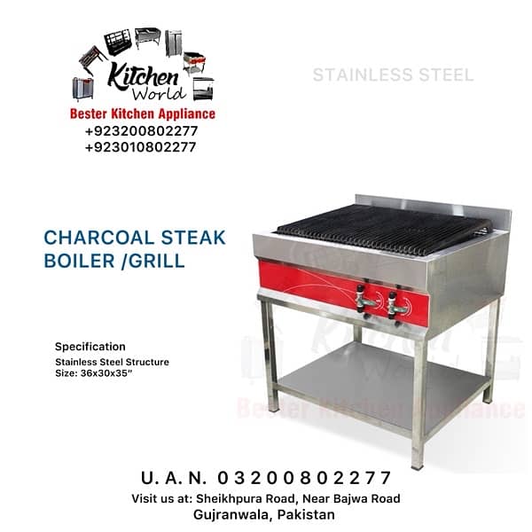 CHARCOAL GRILL | HOTPLATE | DEEP FRYER | SALAMANDER | SHAWARMA MACHINE 0