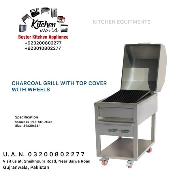 CHARCOAL GRILL | HOTPLATE | DEEP FRYER | SALAMANDER | SHAWARMA MACHINE 1