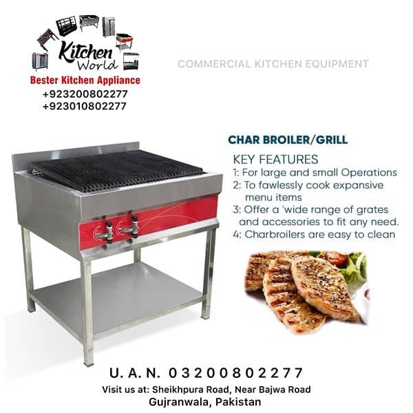 CHARCOAL GRILL | HOTPLATE | DEEP FRYER | SALAMANDER | SHAWARMA MACHINE 2