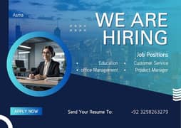 Hiring Male and female in Lahore