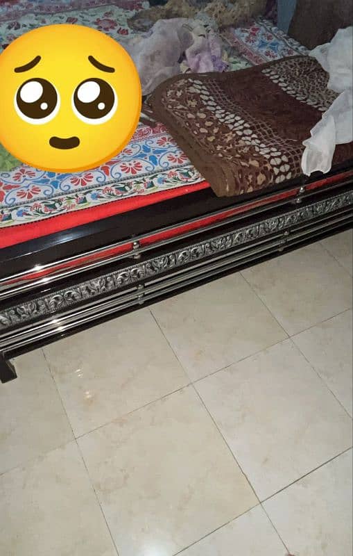 Single Iron Bed + 2 Door Wardrobe 3