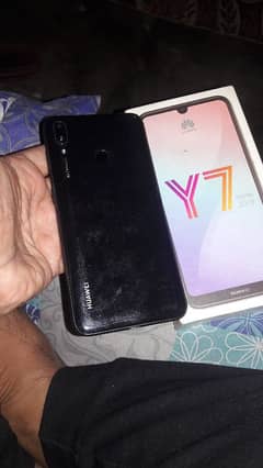 huwai y7 prime 2019 with box just glass change karwaia ha