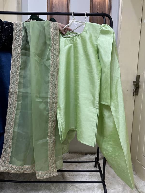 Pure Rawsilk  Shirt with farshi Shalwar 1