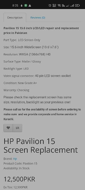 HP Pavilion 15,Board Damaged, (Screen, keyboard, battery and RAMs ok) 7
