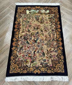 Persian pure silk rug 3x5 feet