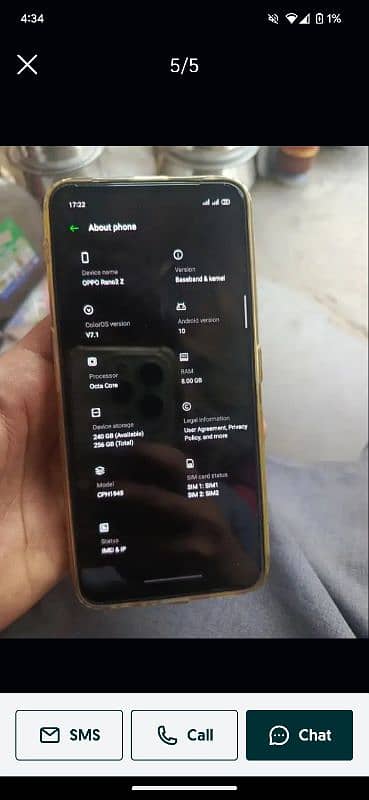 oppo Reno z 8/256 finger not working 2