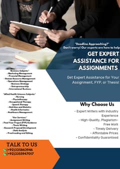 Get Expert Assistance for Your Assignment, FYP, or Thesis!