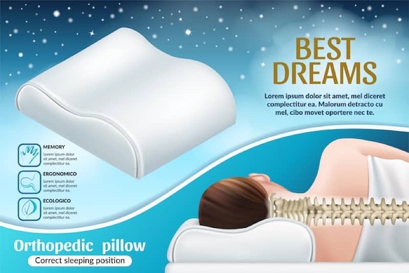 Ortho Memory Micro-fibre Border Pillow 4