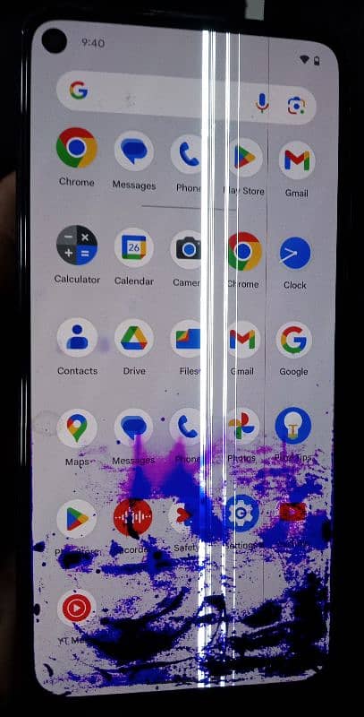 google pixel 4a 5g lcd damage 1