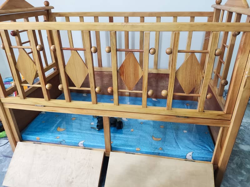 Baby Cot Crib Wooden 6