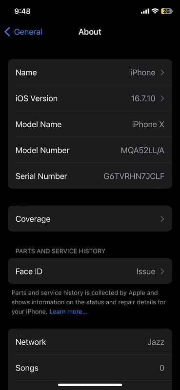 iPhone X PTA appd box be ha 2