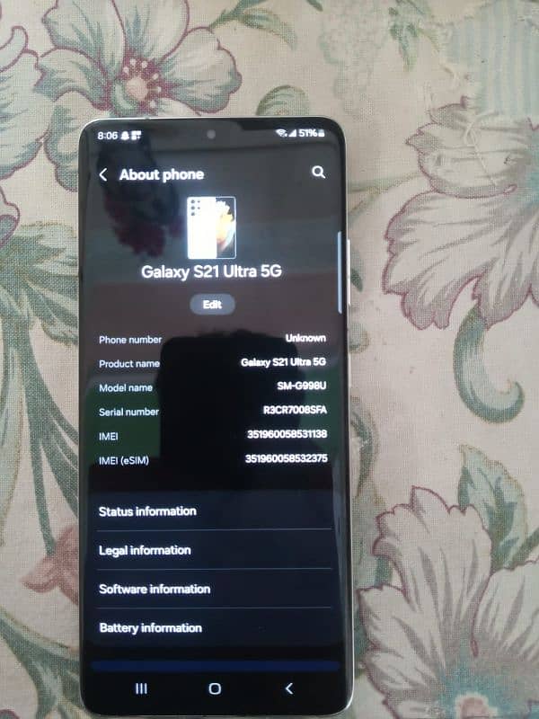 Samsung s21 ultra 5g/128Gb non pta 5