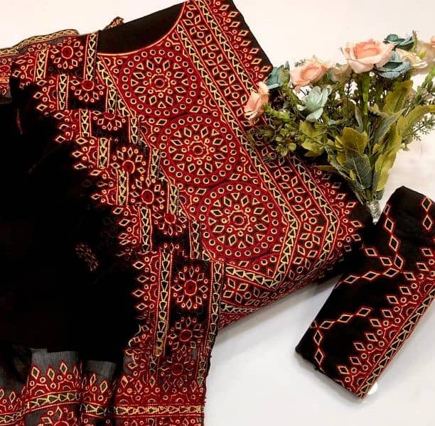 *New Sindhi Tranditional Full Heavy With 04 border dupatta 3