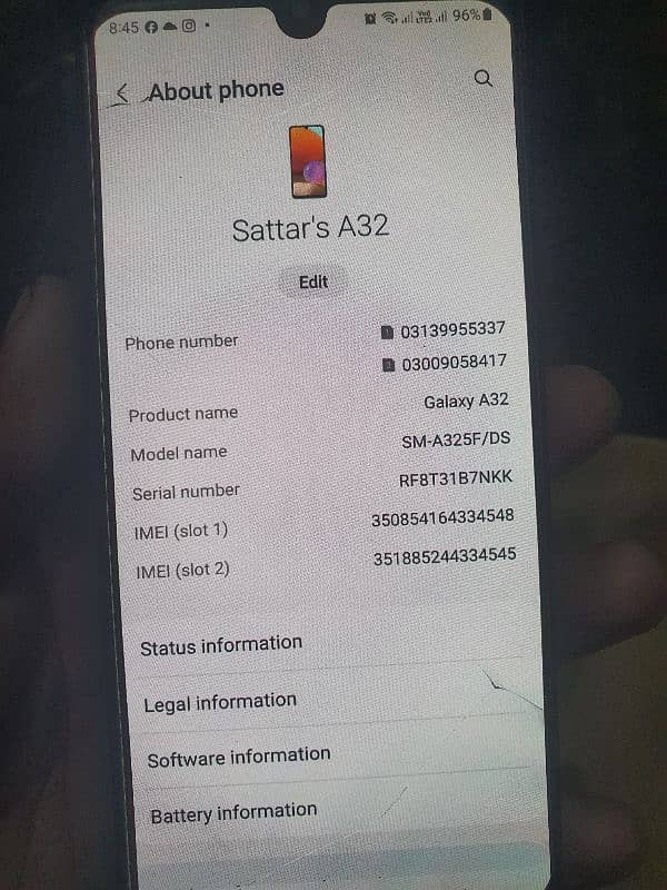 I want to sale Samsung Galaxy A32 6