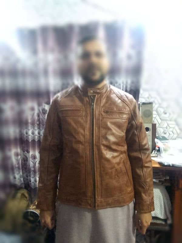 Leather 100% cow Leather jacket 1