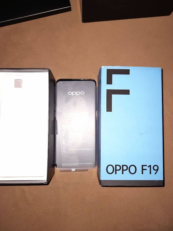 oppo f19 6+6 128 gb with box 10by10 2