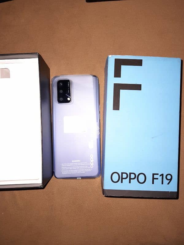 oppo f19 6+6 128 gb with box 10by10 3