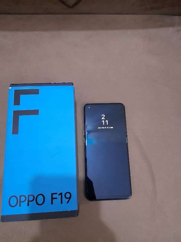 oppo f19 6+6 128 gb with box 10by10 10