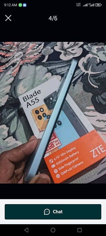 zte a55 blaad 4 + 4 GB 128 GB full warranty zero conditions 2