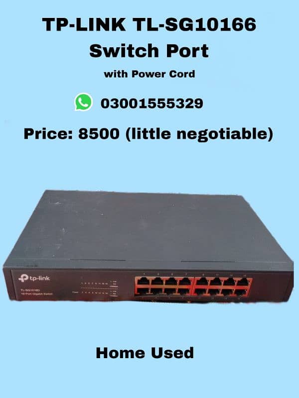 TPLINK 16 PORT GIGABIT SWITCH FOR SALE 0